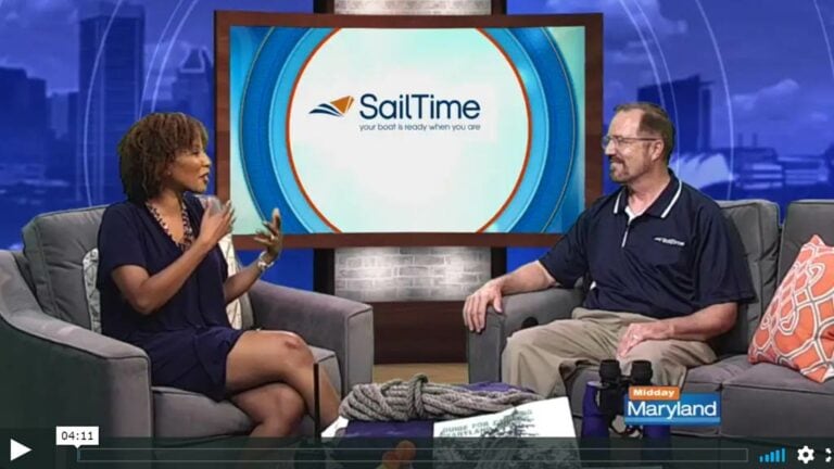 Video still of Captain Gary interview on Midday Maryland