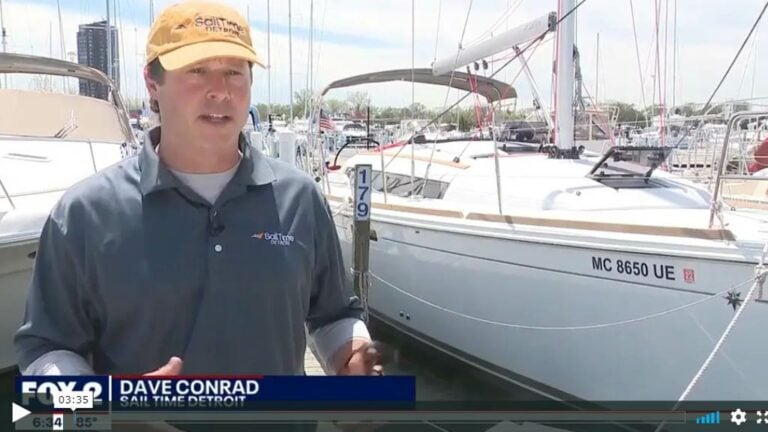 Video still of Dave Conrad interview on FOX 2