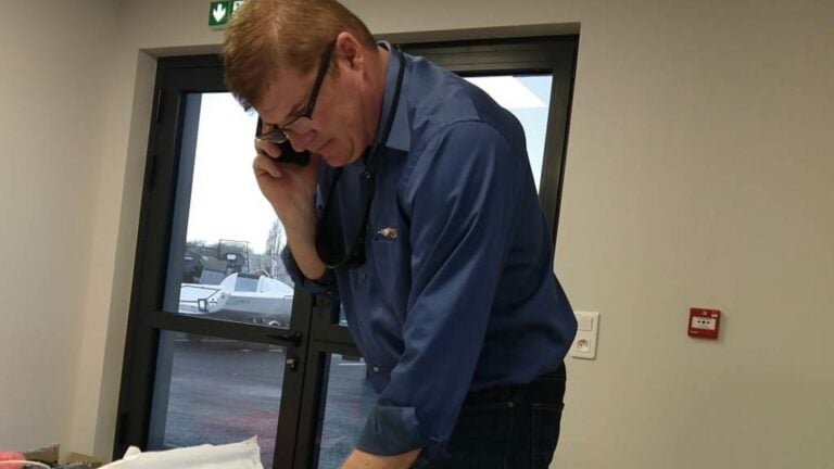 Todd Hess on a phone call