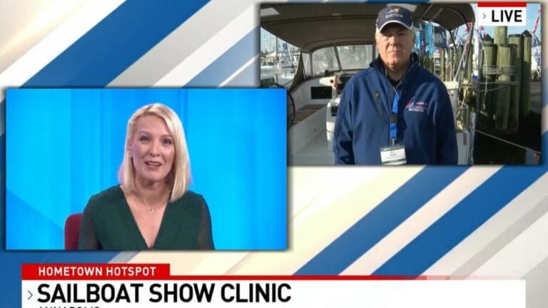 Video still of Ricky Robey talking about the Annapolis Boat Show