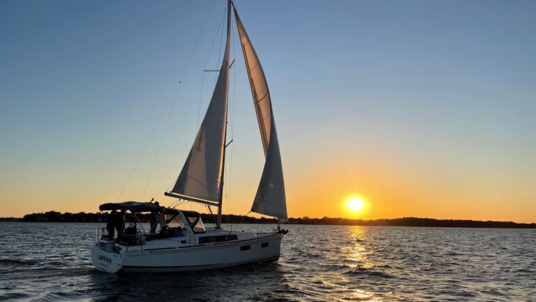 Sailing at sunset in Annapolis