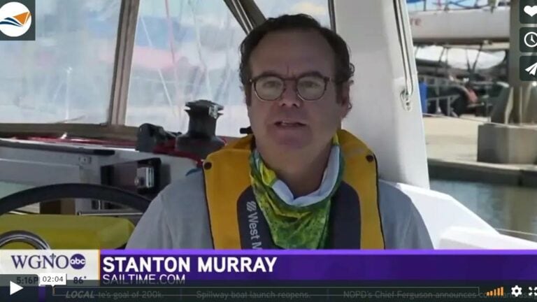 Video still of Stanton Murray on WGNO ABC news