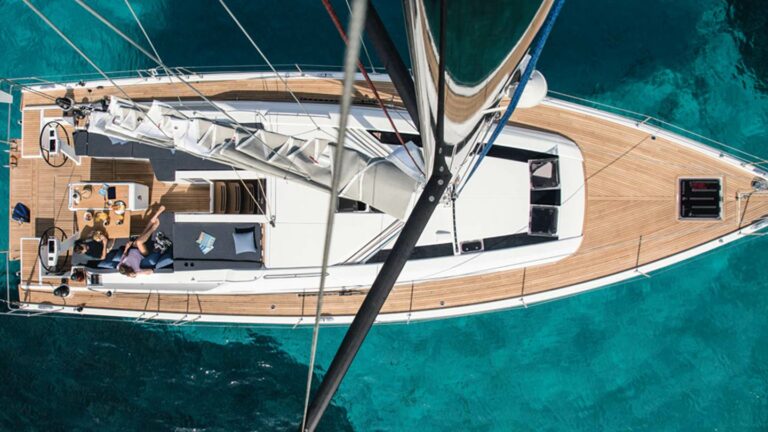 Beneteau Oceanis 51.1 from above
