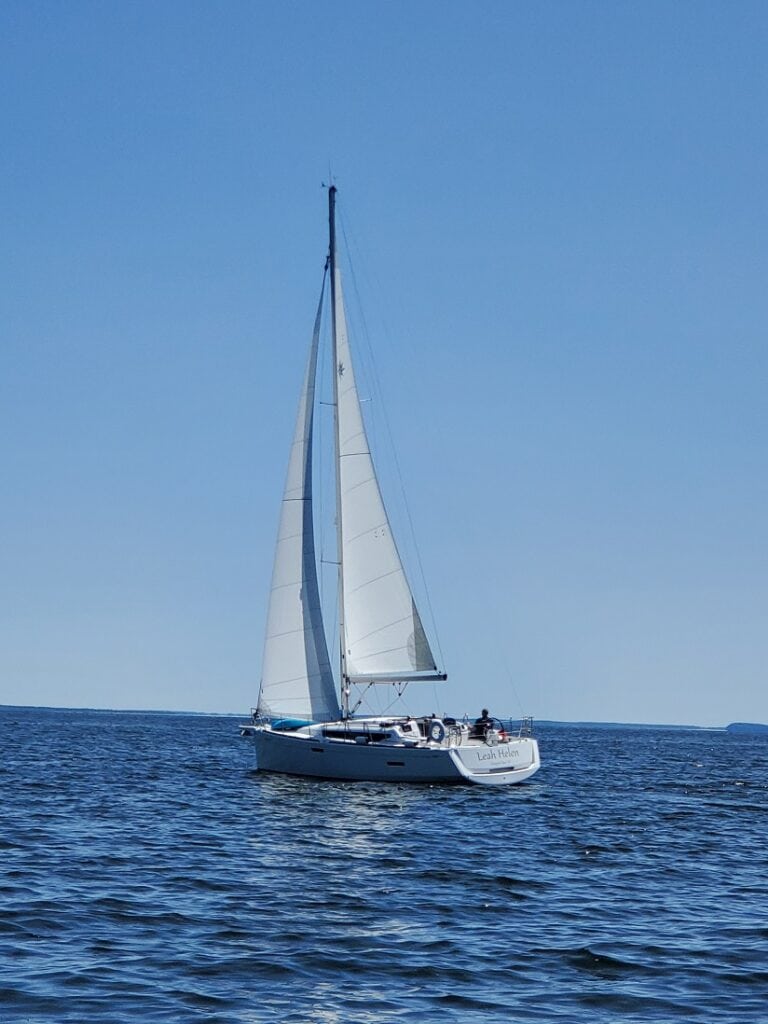 Leah Helen under sail