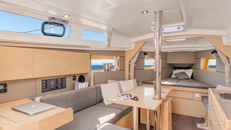 Beneteau Oceanis 35 interior galley and cabin