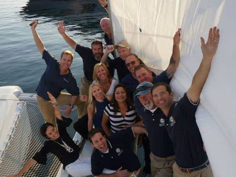 SailTime Orange County crew posing for a photo