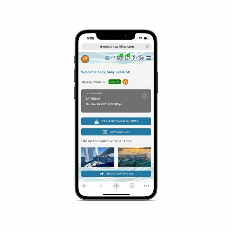 Embark homepage mobile