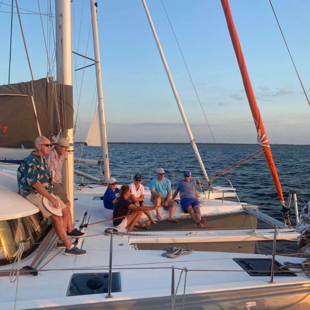 SailTime Southwest Florida recently hosted a Big Floatilla consisting of 40-50 people, spread across 5 boats, that sailed together on Charlotte Harbor.