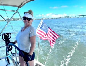 SailTime Northeast Florida Member having fun